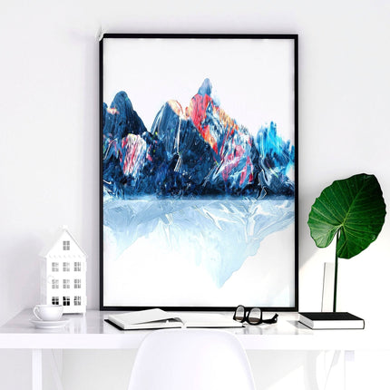 Framed wall art for living room | set of 3 Japanese wall art prints
