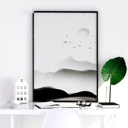 Japanese decor art prints | set of 3 framed wall art