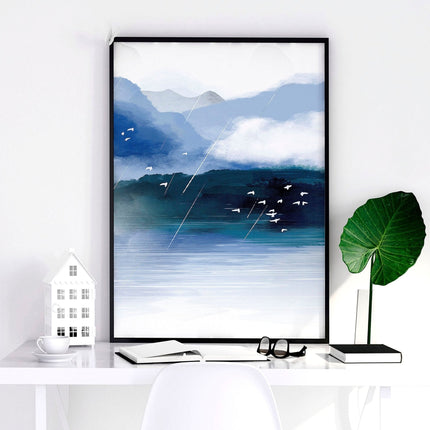 Art painting for living room | set of 3 Japanese wall art
