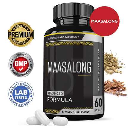 Justified Laboratories Maasalong Advanced Men's Health Formula 2 Pack – 120 Capsules