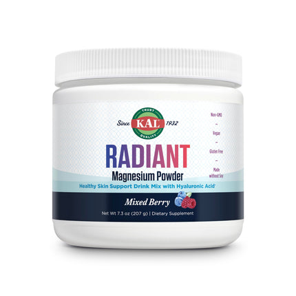 KAL Radiant Magnesium Powder – Mixed Berry, Hyaluronic Acid | 60 Servings | 7.3 oz
