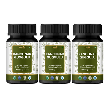 ORGANIC SPREE Kanchnar Guggulu 120 Tablets – Detox & Lymphatic Support