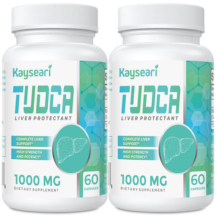 Kayseari TUDCA Bile Salts Supplement 1000mg – 120 Veggie Capsules | Liver Support