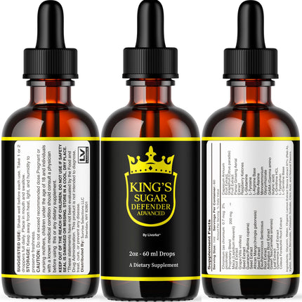 Kings Sugar Defender Drops (5 Pack) – Advanced Formula for Health & Wellness