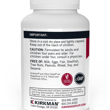 Kirkman - DMG (Dimethylglycine) 300 mg - 120 Capsules - High Potency - Supports Methylation - Hypoallergenic