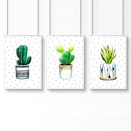 Wall pictures for Kitchen | set of 3 Succulents prints