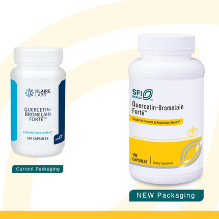 Klaire Labs SFI Health Quercetin-Bromelain Forte - Immune & Seasonal Support Enzymes with Pancreatic, Proteolytic, Bromelain, Papain Enzymes & Bioflavonoids (100 Capsules)