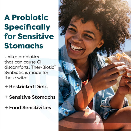 SFI Health Ther-Biotic Synbiotic – Daily Probiotic with Low FODMAP Prebiotic (30 Capsules)