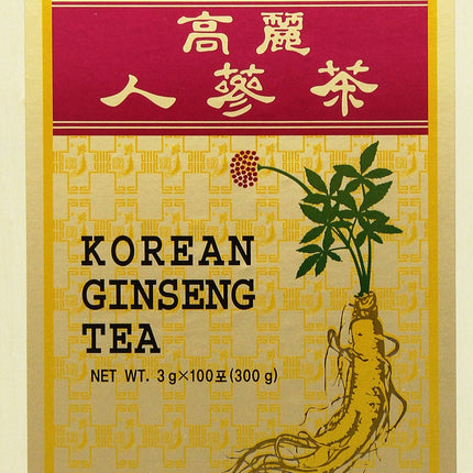 Korean Ginseng Tea in Wood Case 0.10oz(3g) x 100 Packets