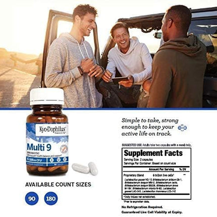 Kyolic Kyo-Dophilus Multi 9 Probiotic – Strong Gut Health | 90 Capsules