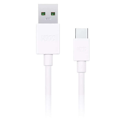 Oppo DL129 Vooc USB-A to USB-C Cable 1m - White