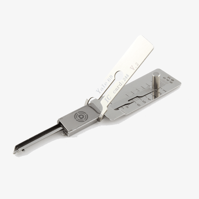 Dangerfield Lishi-Style Lock Pick + Decoder for 5 + 6 Pin Yale (Eurolock)