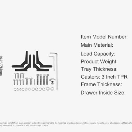 VEVOR Stainless Steel Cart 3/2/1 Layers Lab Utility Cart Medical Cart W/ Lockable Universal Wheels for Lab Clinic Kitchen Salon