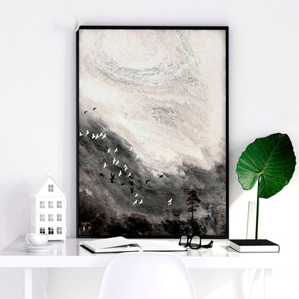 Living room art wall | set of 3 Landscape art prints