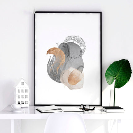 Large abstract prints | set of 3 wall art for living room