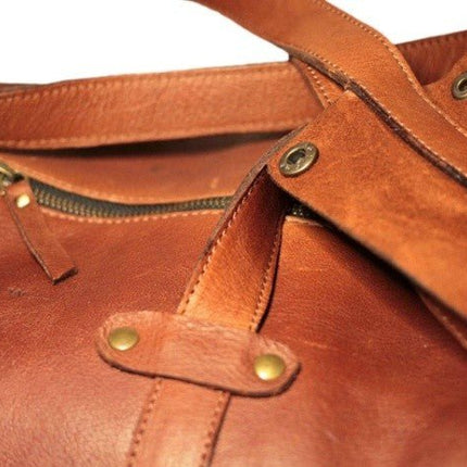 Large Leather Duffel Bag