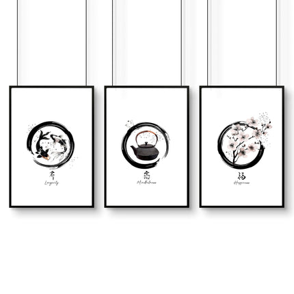 Pictures for Living Room Wall | Set of 3 Prints