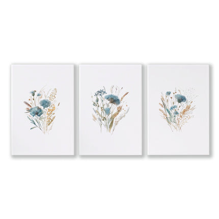 Large Picture For Bedroom | Set of 3 Botanical Art Prints