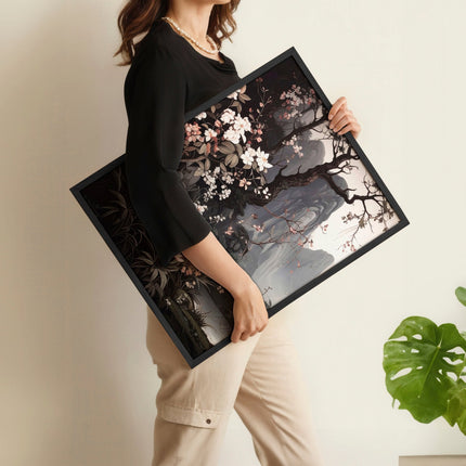 Large Pictures With Frames | Set of 3 Chinoiserie Wall art Prints