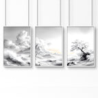 White Frame / A4 8.27 x 11.69 in / 21 x 29.7 cm / Satin Photo Paper 280 gsm
