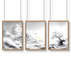 Oak Frame / A4 8.27 x 11.69 in / 21 x 29.7 cm / Satin Photo Paper 280 gsm