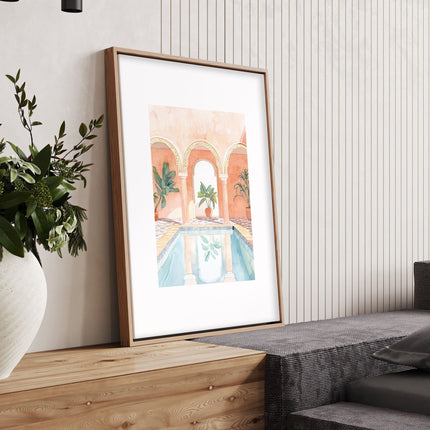 Large Wall Pictures For Living Room | Set of 3 Beach Decor Wall art Prints