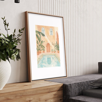 Large Wall Pictures For Living Room | Set of 3 Beach Decor Wall art Prints