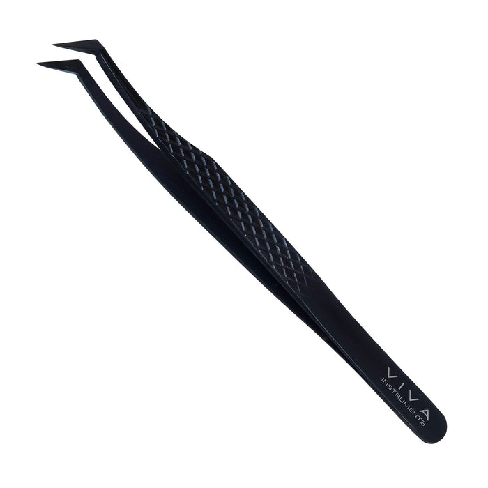 Eyelash Tweezer - 45 Degree - Black