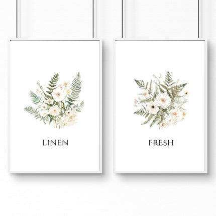 Laundry Room Pictures | Set of 2 wall art prints