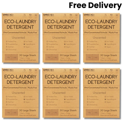 Eco-Laundry Detergent Sheets (60 Loads)