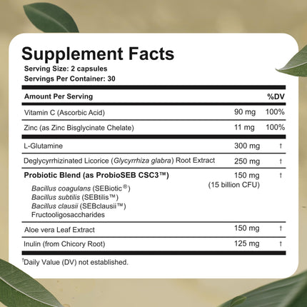 Best Days Formula | 5-in-1 Gut Support with Soil-Based Probiotics | Law Of Nature | 60 Capsules