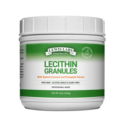 Lecithin Granules Supplement | Natural Soy Lecithin Powder | Phosphatidylcholine | Brain Health & Immune Support | 16 oz