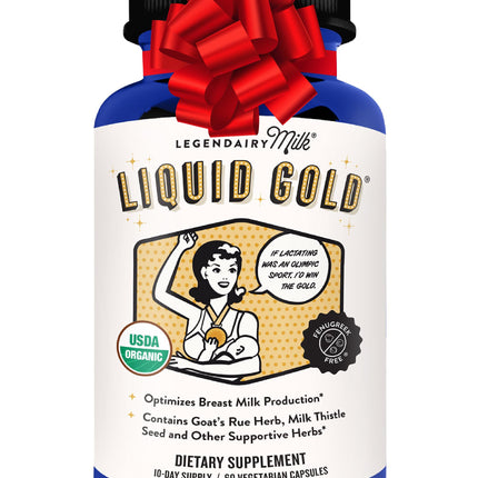 Legendairy Milk Liquid Gold Lactation Support – Organic Goats Rue & Herbs | 60 Count