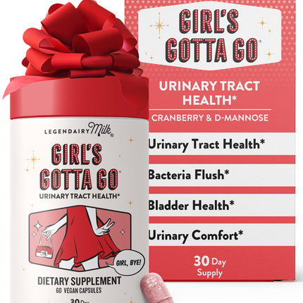 Legendairy Milk Girl's Gotta Go UTI Support - Sugar-Free Cranberry & D-Mannose, 30 Servings