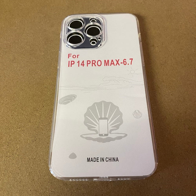 Soft TPU Clear Case with Dust Plug - For iPhone 14 Pro Max