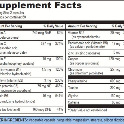 Life Enhancement Blast Caps – 60 Capsules | Energy, Focus & Nootropic Support