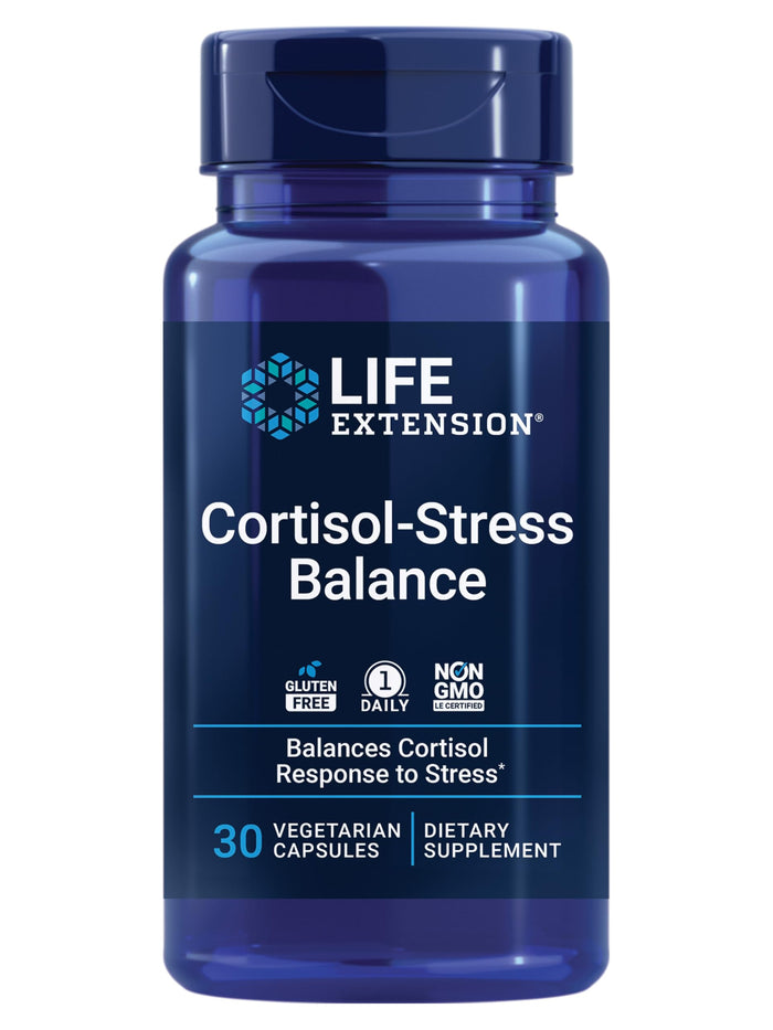 Life Extension Cortisol-Stress Balance | Relora Magnolia Bark, Green Tea & Lychee Extract | 30 Vegetarian Capsules