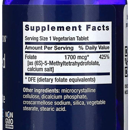 Life Extension Optimized Folate L-Methylfolate 1000 mcg - 2 Pack
