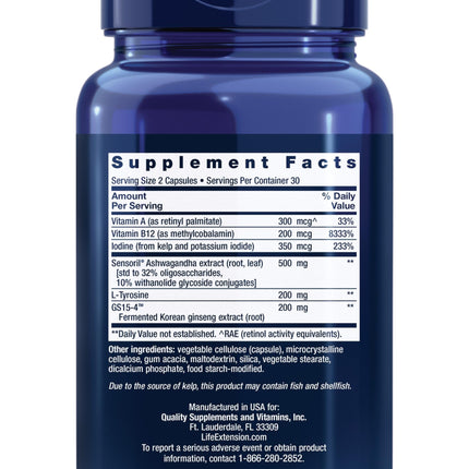 Life Extension Thyroid Support Complex – Thyroid Health Supplement (60 Capsules)