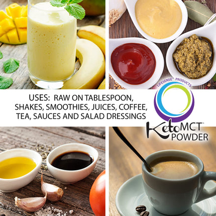 LifeSense C8 MCT Oil Powder Unflavored – Keto-Friendly, Coconut-Sourced | PhD Nutrition USA