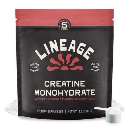 Lineage Provisions Micronized Creatine Monohydrate with Sea Salt – Micronized Creatine Powder for Training & Performance | 90 Servings