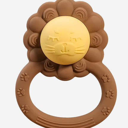 Bloom Bambini Baby Lion Rattle Teether in Brown