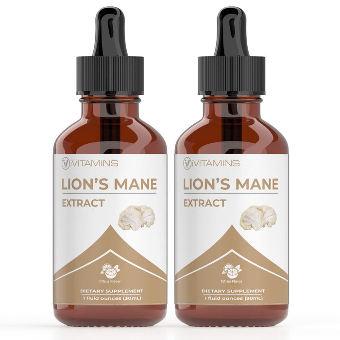 Lions Mane Liquid Tincture – Memory, Focus & Clarity (2 Pack) | iVitamins