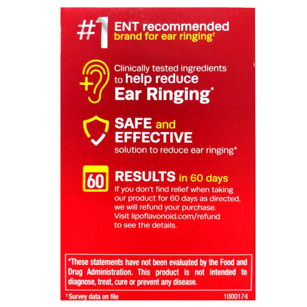 Lipo-Flavonoid Plus Dietary Supplement for Ear Health - 100 ea, Pack of 3