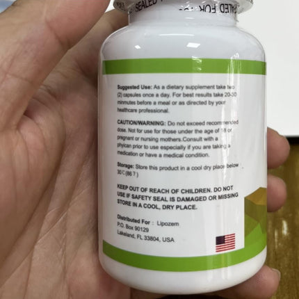 Lipo-zemn Dietary Supplement – Advanced BHB Formula with Magnesium, Calcium & Sodium | 60 Capsules