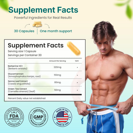 LIPOBLUE BOOST Natural Wellness Supplement | 30-Day, Once-Daily Capsule