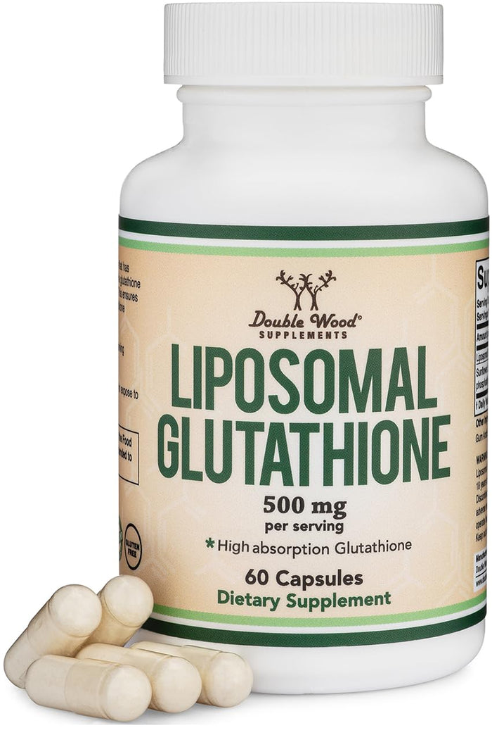 Liposomal Glutathione 500mg – 60 Vegan Capsules | Double Wood