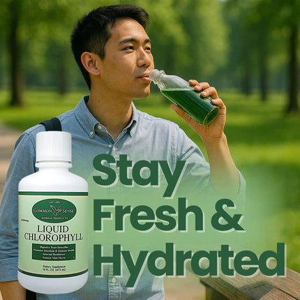 Liquid Chlorophyll 16oz. | Natural Mint Flavor | Immune Health | Intestinal Support