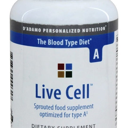 D'Adamo Personalized Nutrition - Live Cell A 90 vcaps | Sprouted Nutrition for Type A
