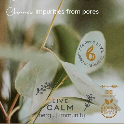 Live Calm – Energy & Immunity Boost Blend with Eucalyptus, Lemon & Peppermint